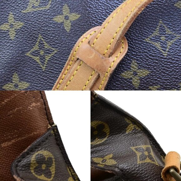 LOUIS VUITTON Saint Cloud MM Shoulder Bag Monogram Leather Brown - Picture 9 of 16